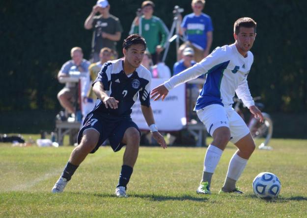 Salve Regina scored single goal in each half and held off Gordon College, 2-1, to advance to the Commonwealth Coast Conference (CCC) Men's Soccer Championship Game for first time since 2006.