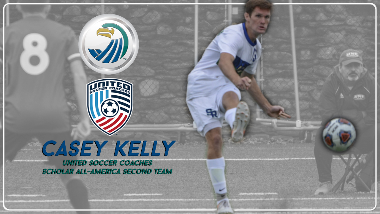 Salve Regina University junior back Casey Kelly has been named to the United Soccer Coaches Men's NCAA Division III Scholar All-America Second Team. (Original photo by George Corrigan)
