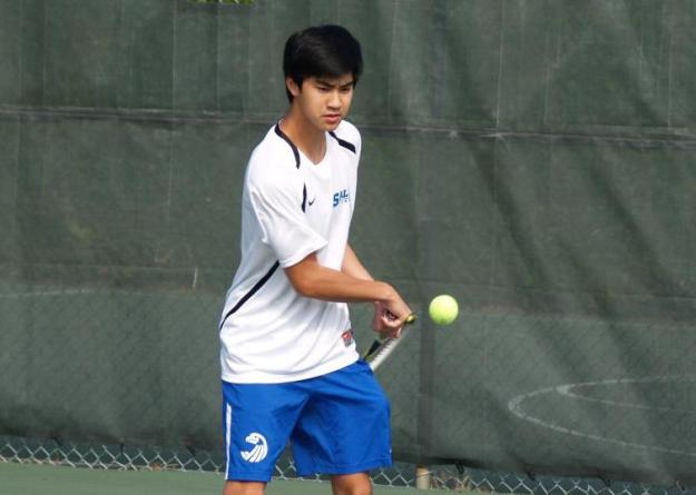 Khoa Nguyen paired with Kenneth McCormack for a 9-7 at No. 2 doubles before for scoring a straight-set singles victory (6-1,6-0) over Defiance on Friday at Hilton Head High School.