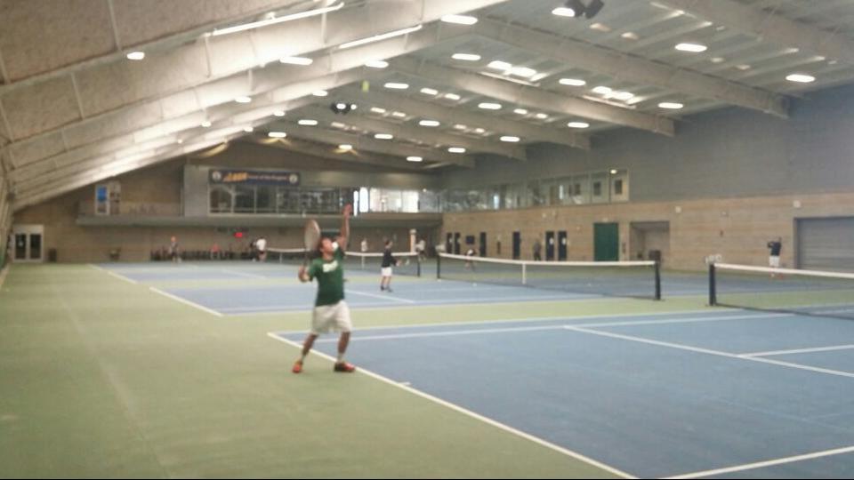 While the sun shone outside, Salve Regina men's tennis went inside to shine with a 9-0 win against the Lynx.