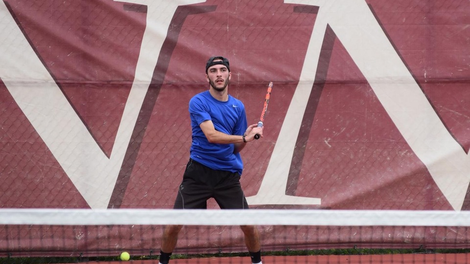 D.J. Bisaillon in an early road match. (Photo by Ed Habershaw)