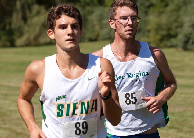 Tyler Torelli hangs with Division I runner from Siena.