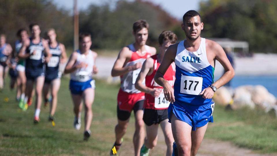 Billy Martin (#177) paces the Seahawks at Connecticut College Invitational. (Photo by Jen McGuinness)