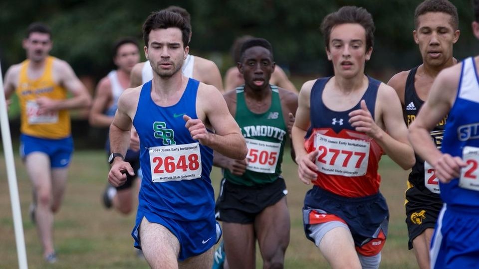 Brett Jutras posted a personal-best at 8,000 meters to lead Salve Regina in the James Earley Invitational. (Photo by Jen McGuinness)
