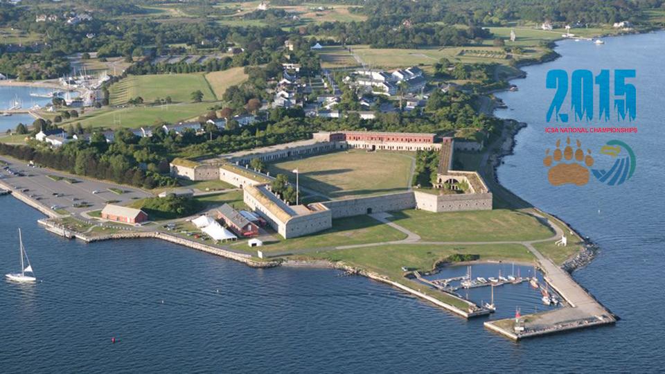 The 2015 ICSA National Championships (May 25 - June 4) hosted by New York Yacht Club, Brown University, and Salve Regina University (image from www.fortadams.org).