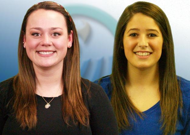 Salve Regina outfielders Sara Nelson and Lexi Soucie were awarded the CCC Player and Rookie of the Week honors, respectively.
