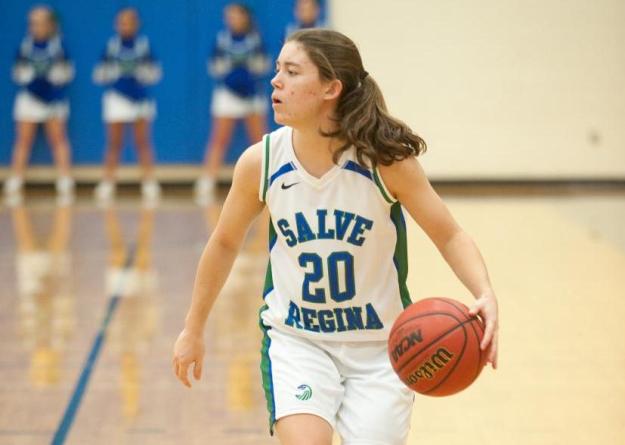 In the first half, Salve Regina enjoyed a 10-0 run and extended its lead to 13 on a steal and layup by freshman Laura Anne Dinan.