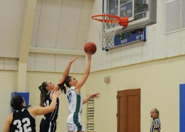 Meaghan Harden paced Salve Regina with 16 points against Endicott. (Photo by Clare Adams)