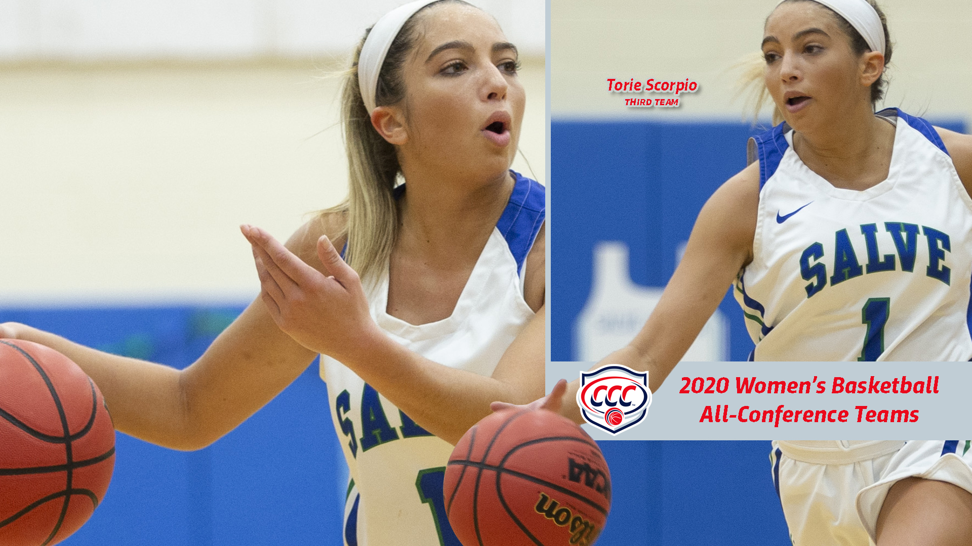 Four years of All-CCC accolades for Tori Scorpio. (Photos by Rob McGuinness)