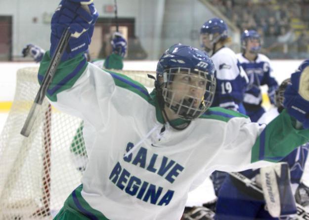 Porter became Salve Regina's all-time points scorer with her first assist of the game.