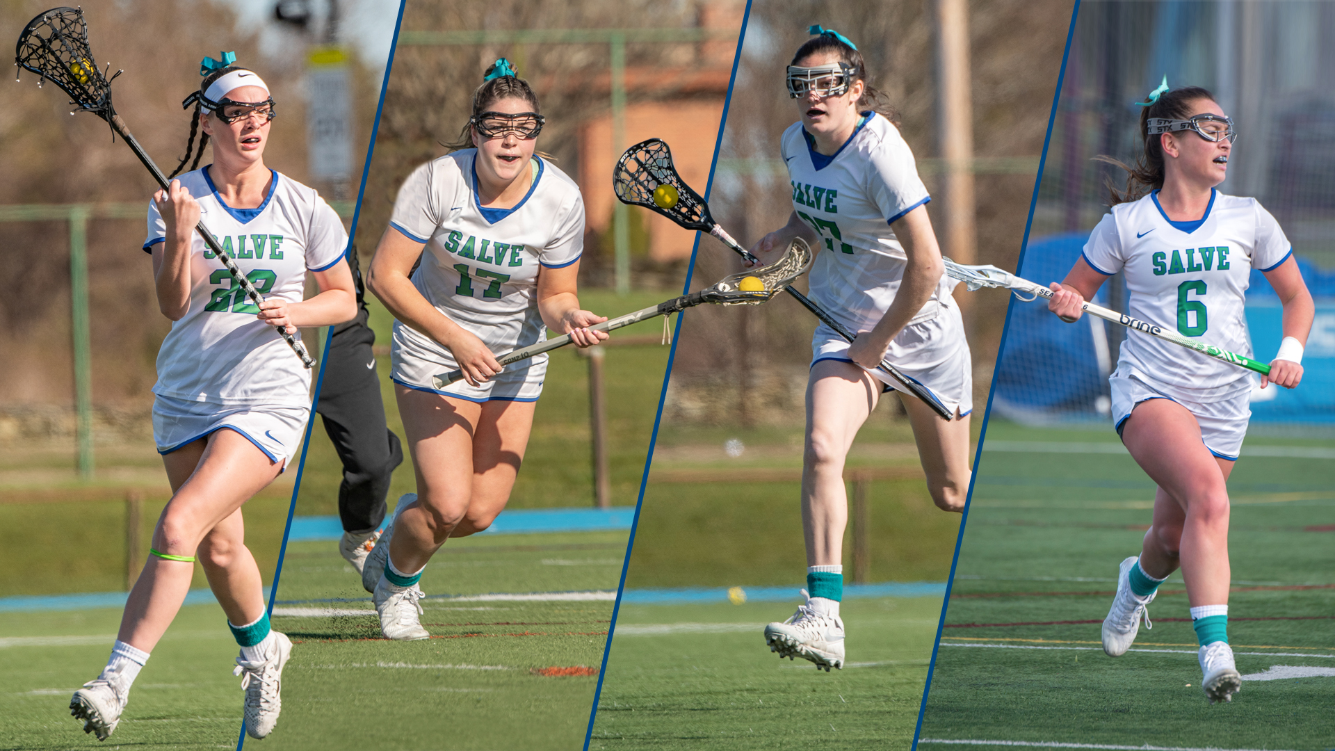 Kerri Beland, Kaity Doherty, Lindsey Smith, and Maddie Villareal made the All-CCC team for Salve Regina.