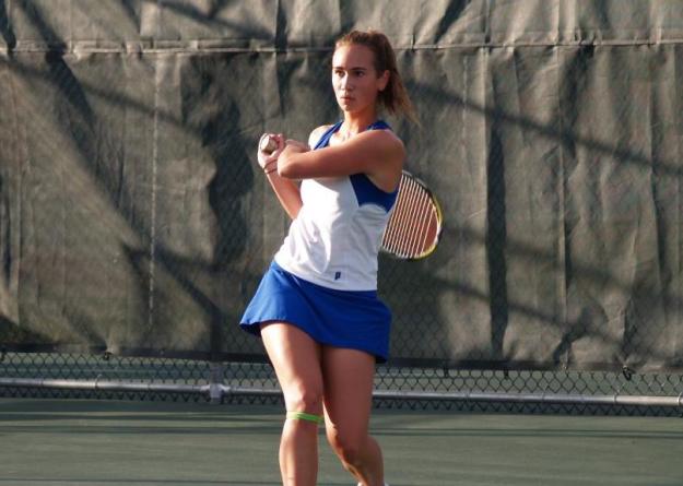Seahawk sophomore Ana Gwozdz lost the first eight games in her singles match before rallying for an 0-6,6-2,6-3 victory to decide the Commonwealth Coast Conference (CCC) Women's Tennis Championships quarterfinal match with Curry on Tuesday.
