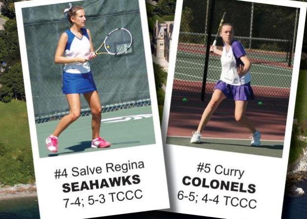 No. 4 seed Salve Regina women's tennis will host No. 5 seed Curry College in a Commonwealth Coast Conference (CCC) Championships quarterfinal match on Tue., Oct. 11 (2 p.m.).