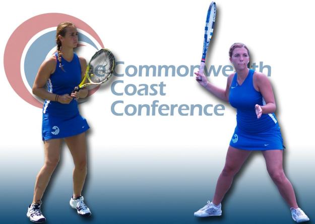 Ana Gwozdz '14 and Kasey Walther '16 impressed the Commonwealth Coast Conference coaches and earned all-league accolades.