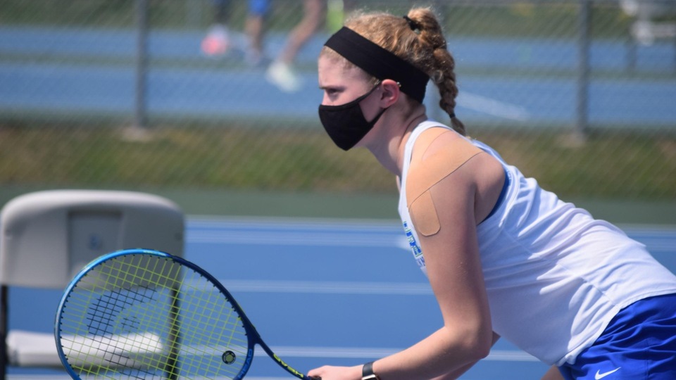 Annemarie Haas and her teammates had their first home match of the season - April 10, 2021. (Photo by Ed Habershaw)