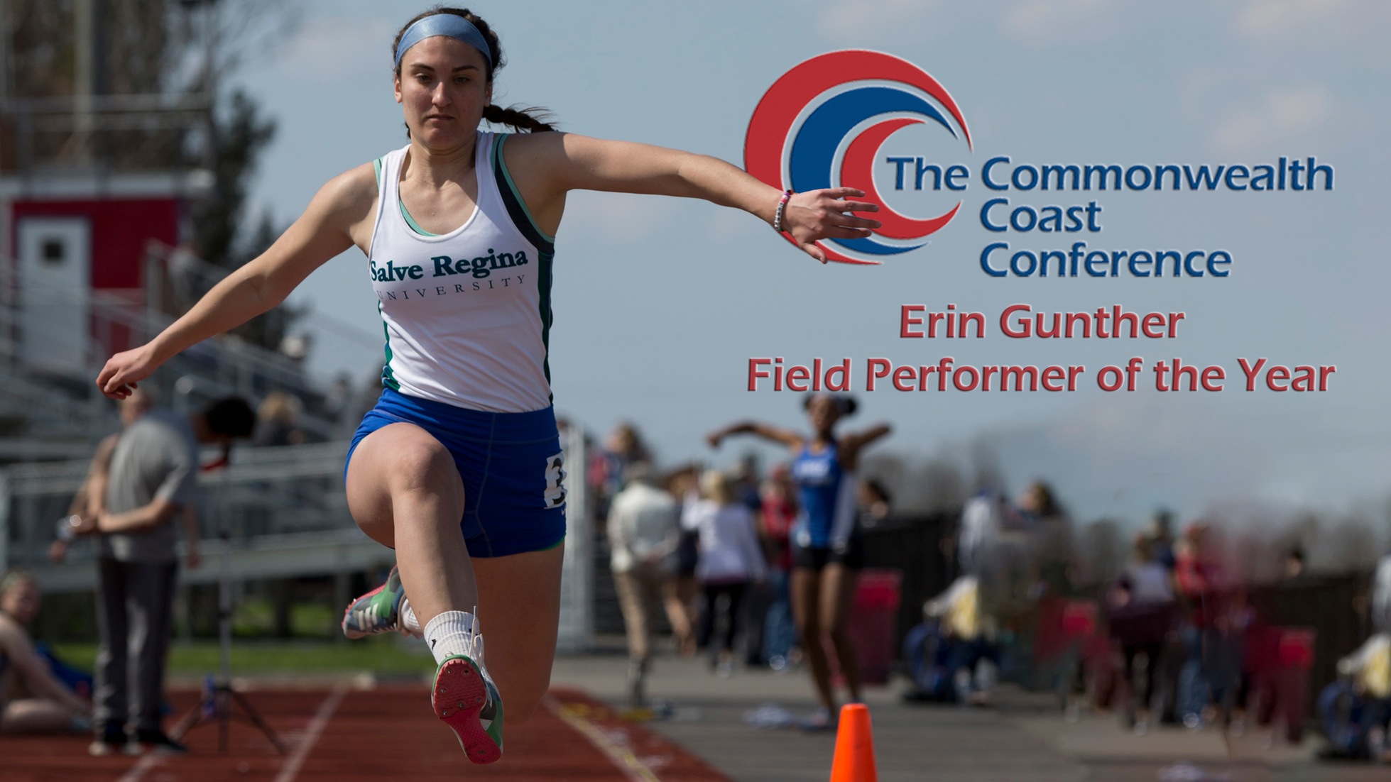 Erin Gunther was voted by CCC coaches as the league's field performer of the year. (Photo by Jen McGuinness)