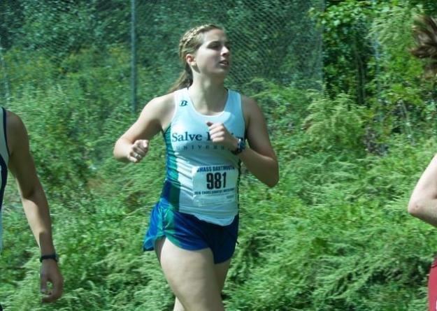 Caroline Norton '12 led all Seahawk runners at the Smith College Cross Country Invitational.
