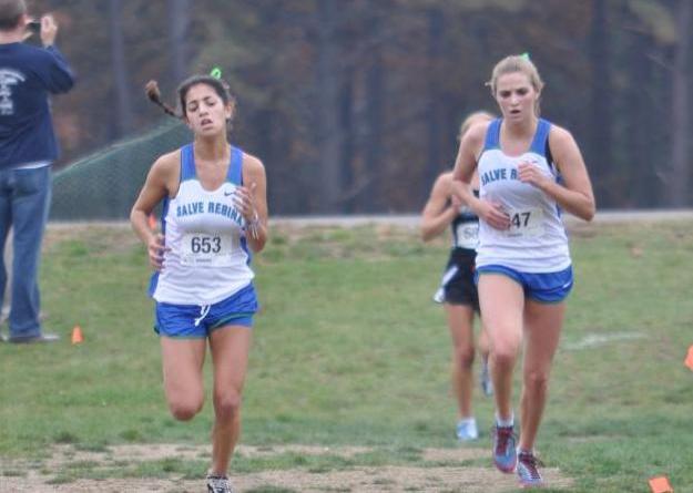 Aubrey Palmquist (right) finished among Top 25 runners at ECAC Championships at Williams College on Saturday. Ema Waldschmidt came in 56th overall if a field of over 250 runners.