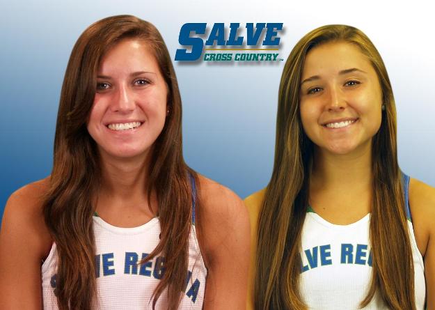 Amy Irving finished first and Victoria Varone followed four seconds later to lead Salve Regina to the team championship at the Mayflower Kickoff race (5k).