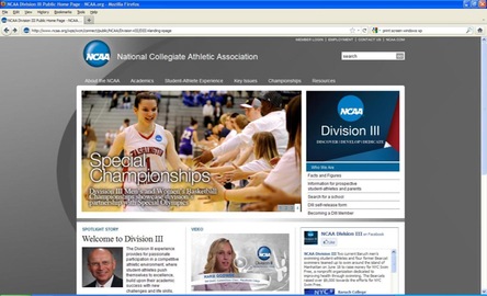 Website for NCAA Division III
