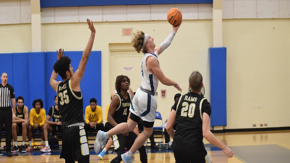 Clay Brochu scored 26 points off the bench for Salve Regina (Photo by Owen Callahan).